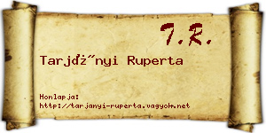 Tarjányi Ruperta névjegykártya